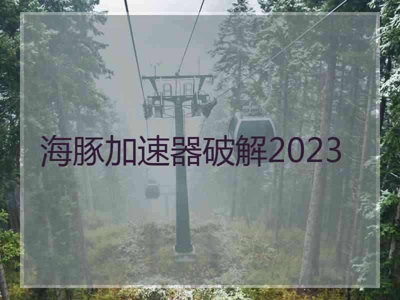 海豚加速器破解2023