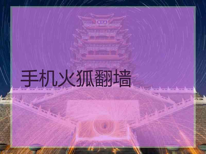 手机火狐翻墙