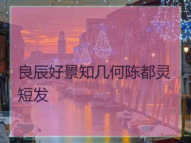 良辰好景知几何陈都灵短发