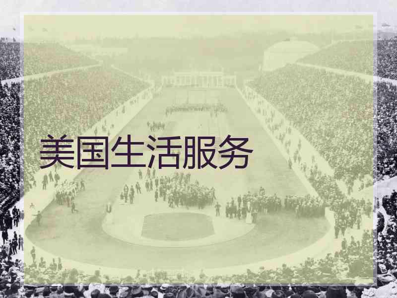 美国生活服务