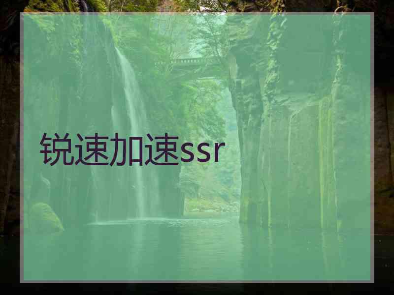 锐速加速ssr