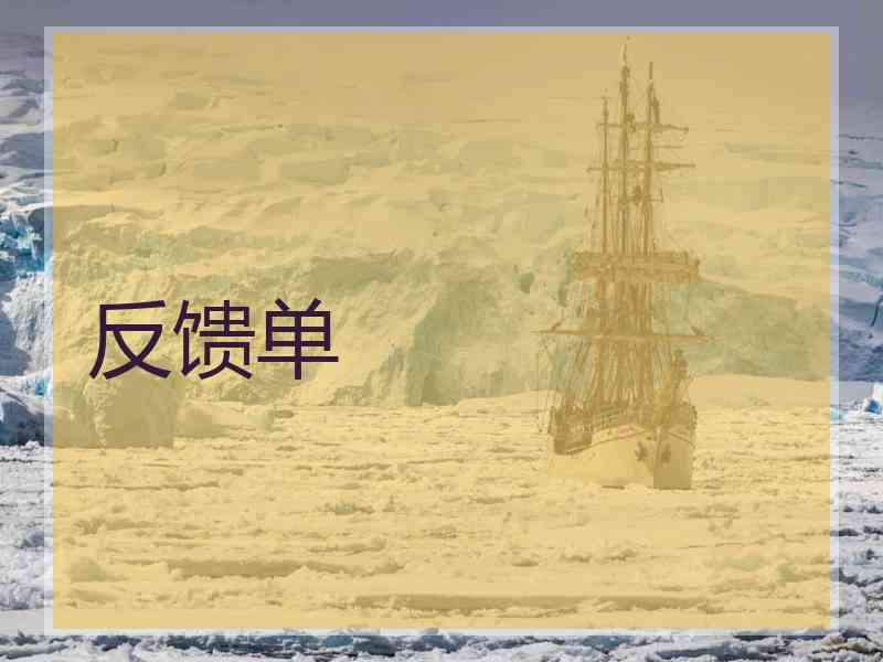 反馈单