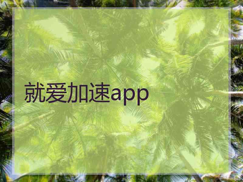 就爱加速app