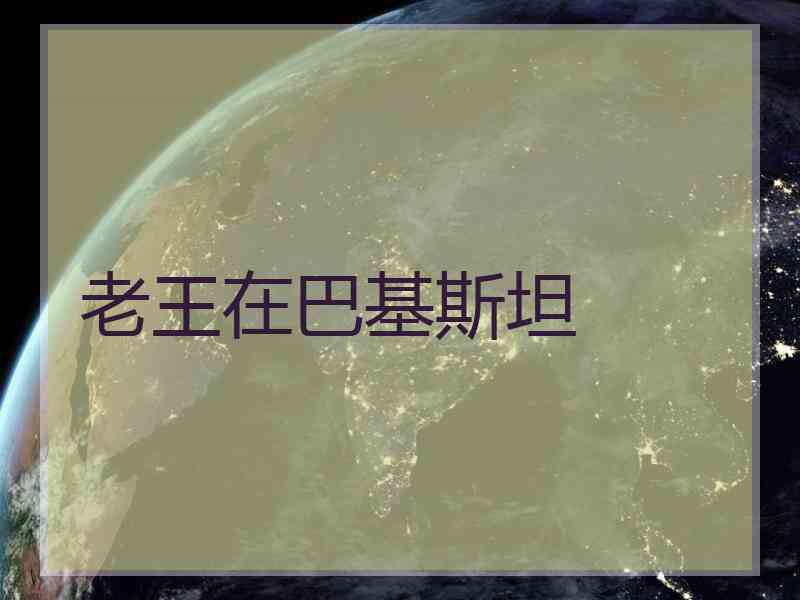 老王在巴基斯坦