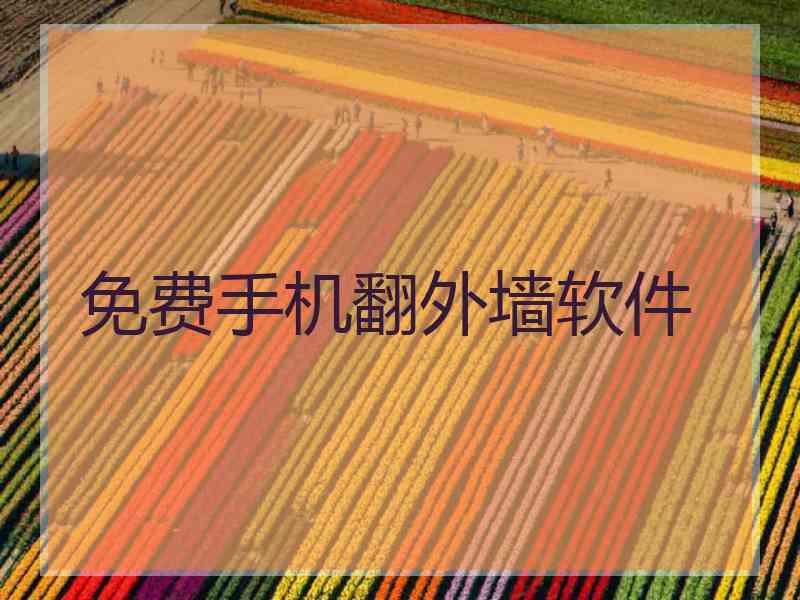免费手机翻外墙软件