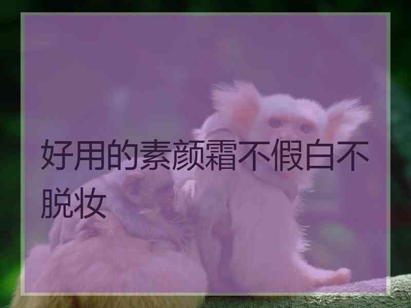 好用的素颜霜不假白不脱妆