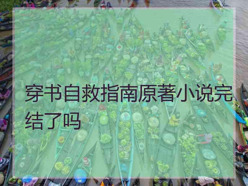 穿书自救指南原著小说完结了吗