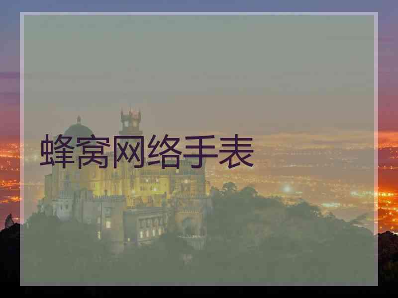 蜂窝网络手表