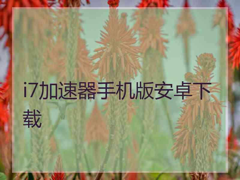 i7加速器手机版安卓下载
