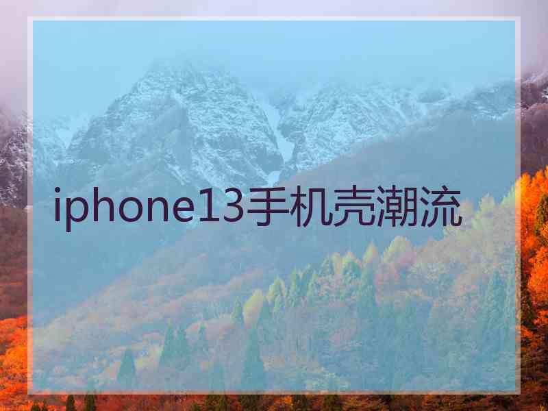 iphone13手机壳潮流