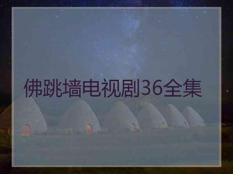 佛跳墙电视剧36全集
