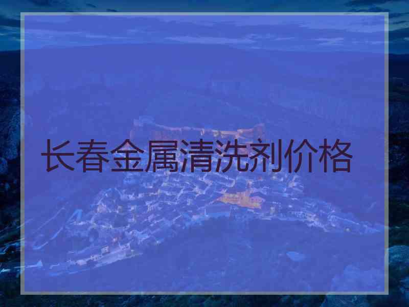 长春金属清洗剂价格