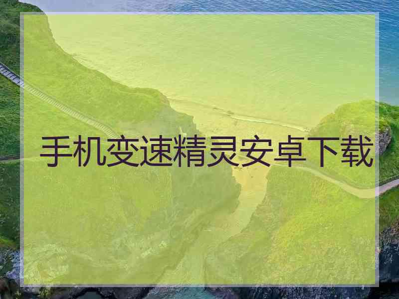 手机变速精灵安卓下载