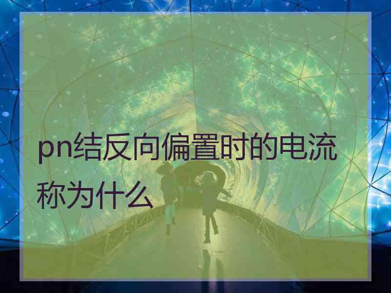 pn结反向偏置时的电流称为什么