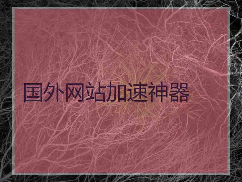国外网站加速神器
