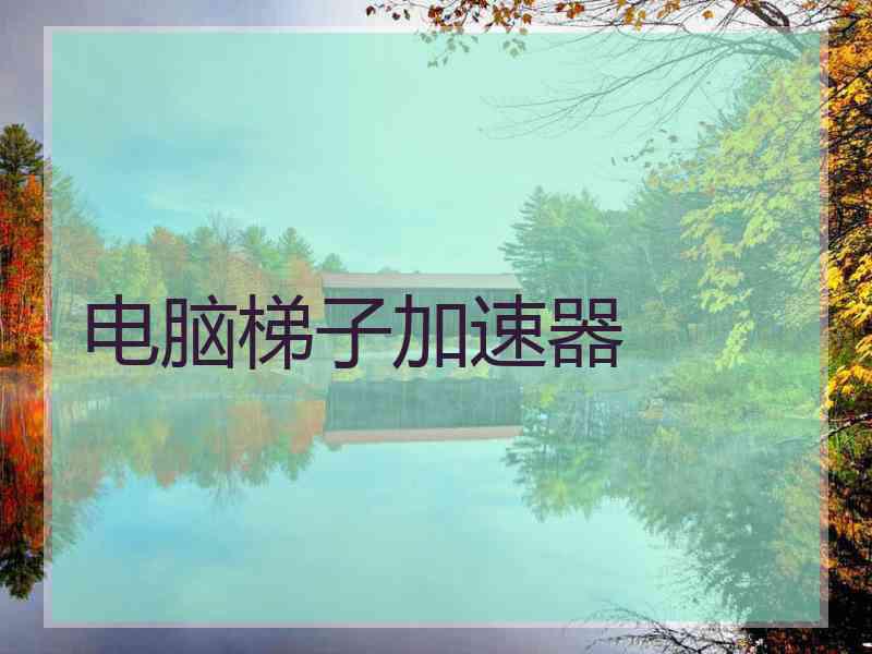 电脑梯子加速器
