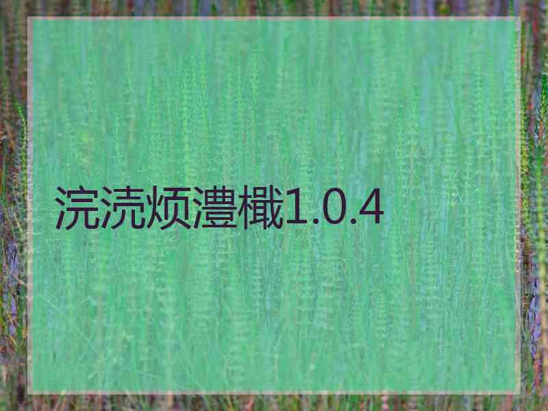 浣涜烦澧檝1.0.4