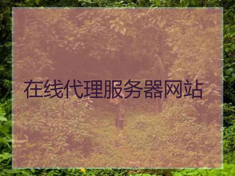 在线代理服务器网站