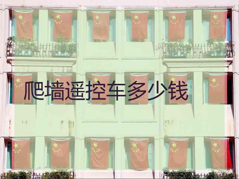 爬墙遥控车多少钱