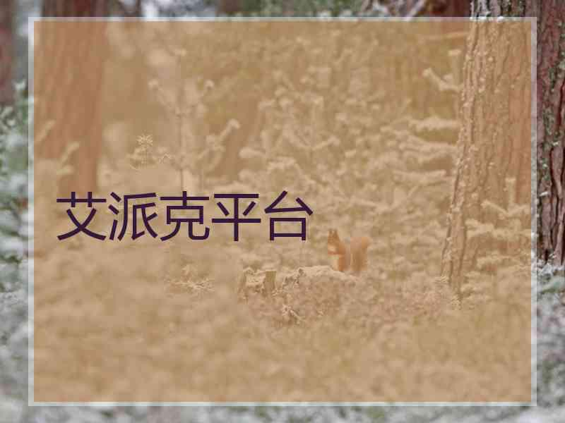 艾派克平台