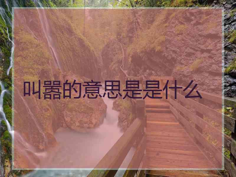 叫嚣的意思是是什么
