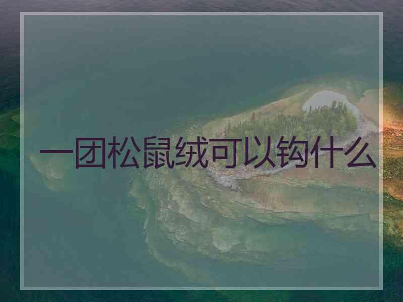 一团松鼠绒可以钩什么