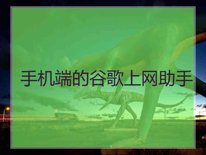 手机端的谷歌上网助手