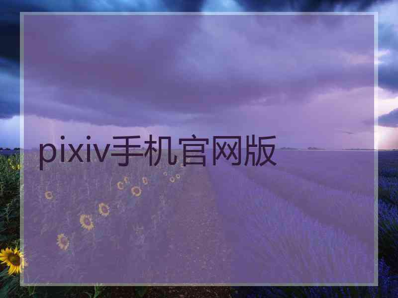 pixiv手机官网版