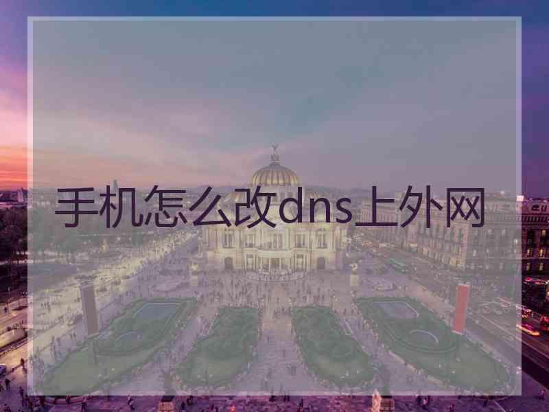 手机怎么改dns上外网