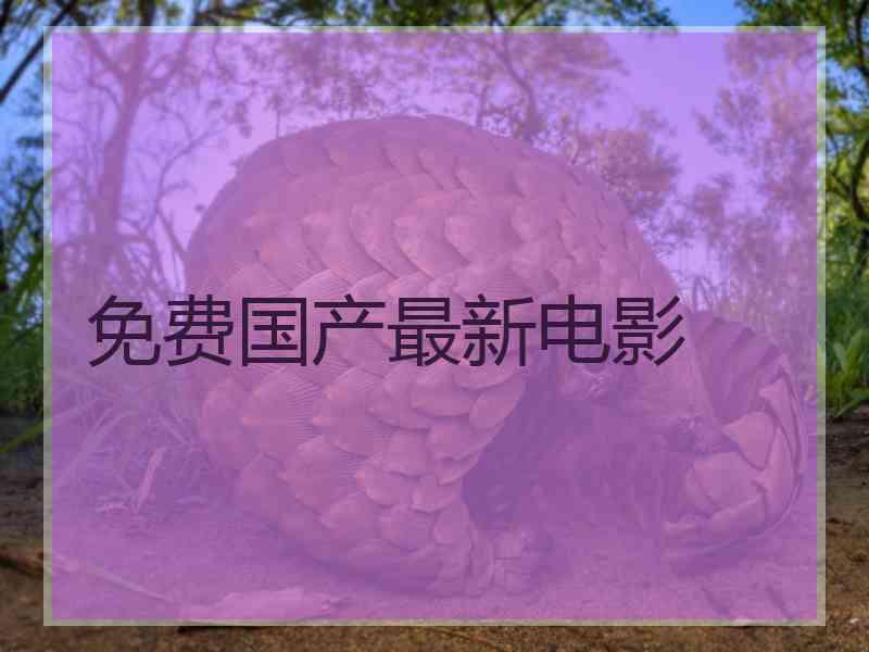 免费国产最新电影