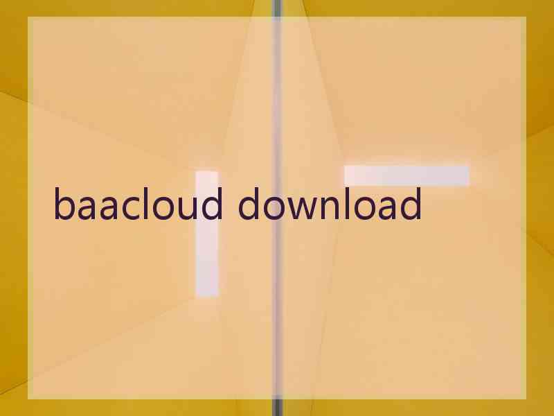 baacloud download
