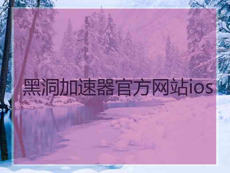黑洞加速器官方网站ios