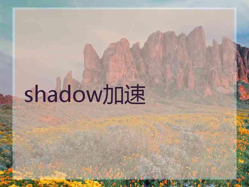 shadow加速