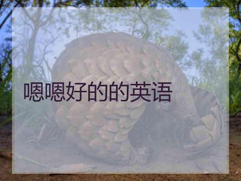 嗯嗯好的的英语