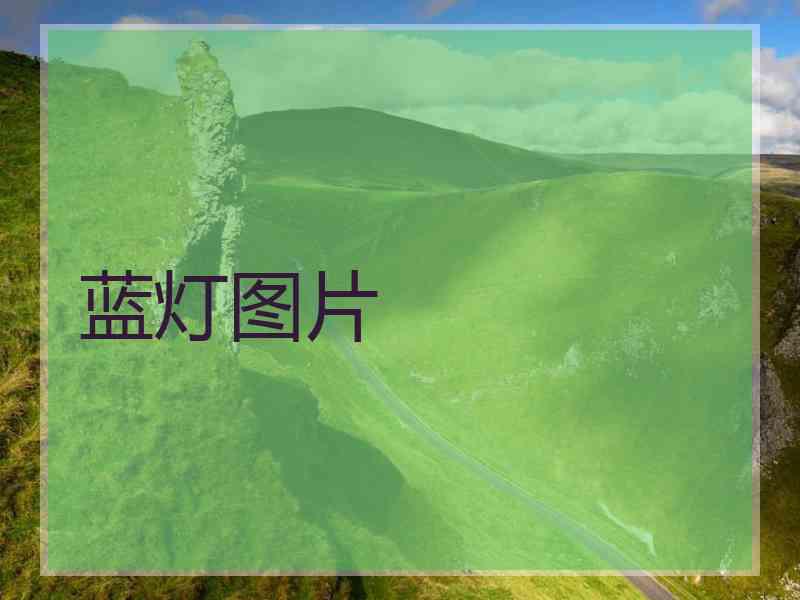 蓝灯图片