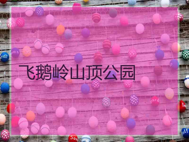 飞鹅岭山顶公园