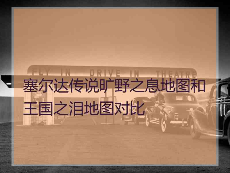 塞尔达传说旷野之息地图和王国之泪地图对比