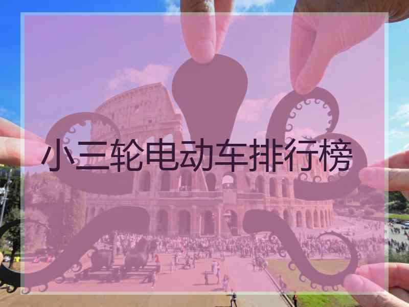 小三轮电动车排行榜