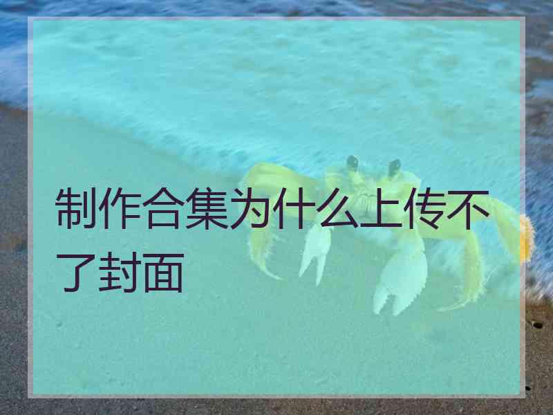 制作合集为什么上传不了封面