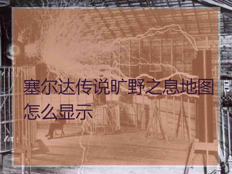塞尔达传说旷野之息地图怎么显示