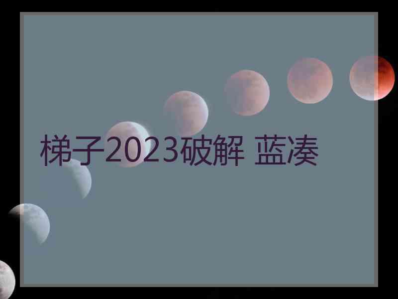 梯子2023破解 蓝凑