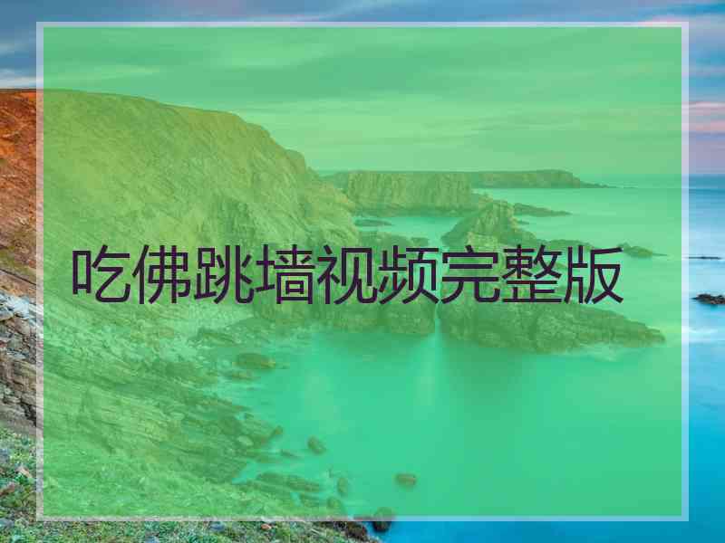 吃佛跳墙视频完整版
