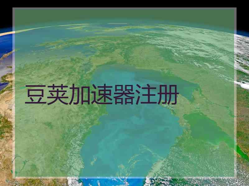 豆荚加速器注册