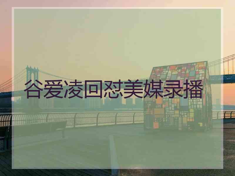 谷爱凌回怼美媒录播