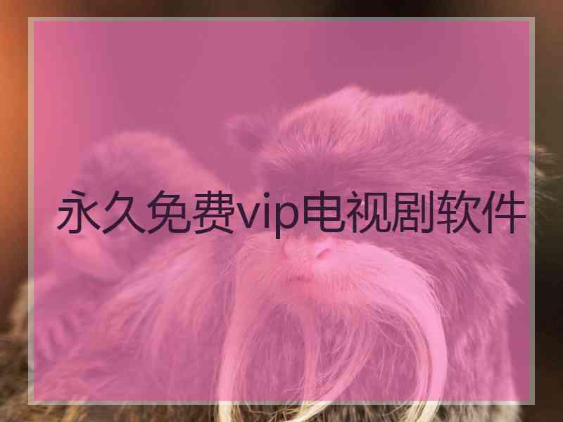 永久免费vip电视剧软件