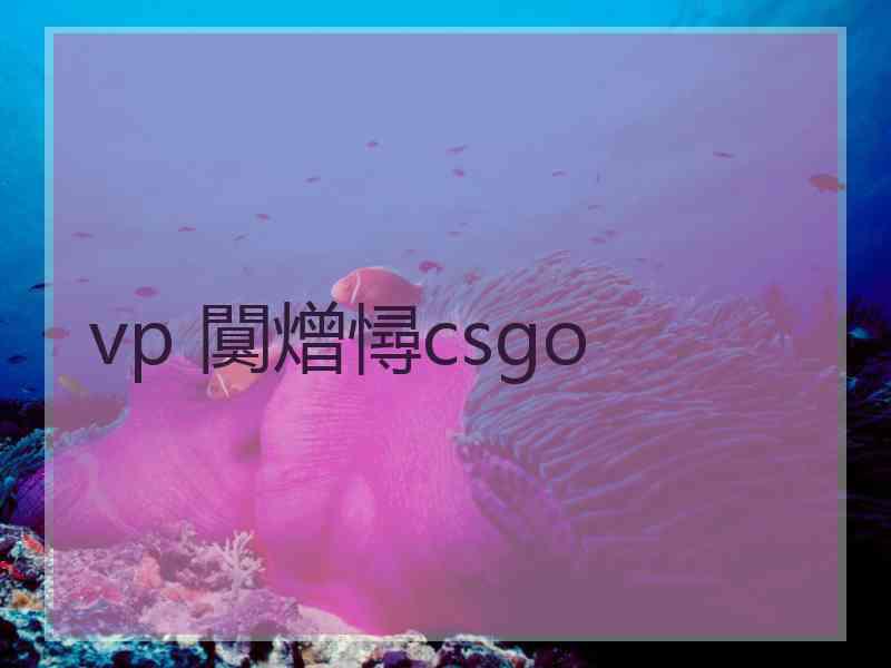 vp 闃熷憳csgo