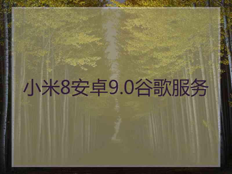 小米8安卓9.0谷歌服务