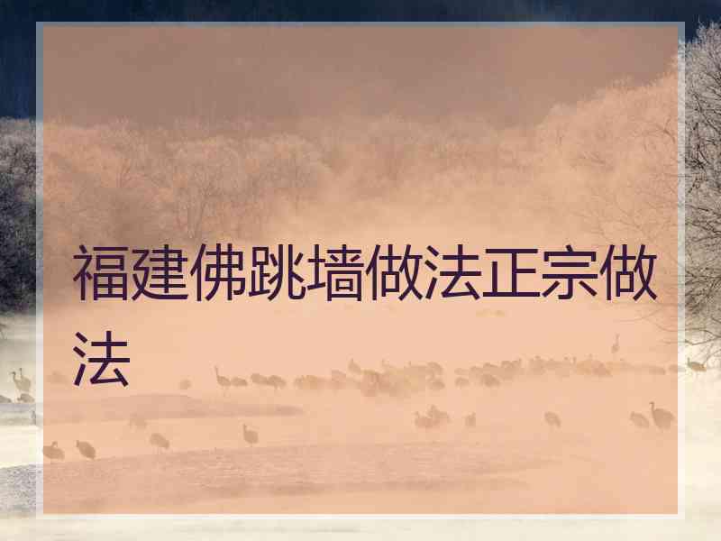 福建佛跳墙做法正宗做法