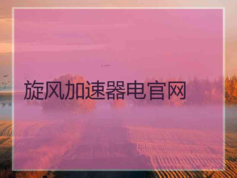旋风加速器电官网