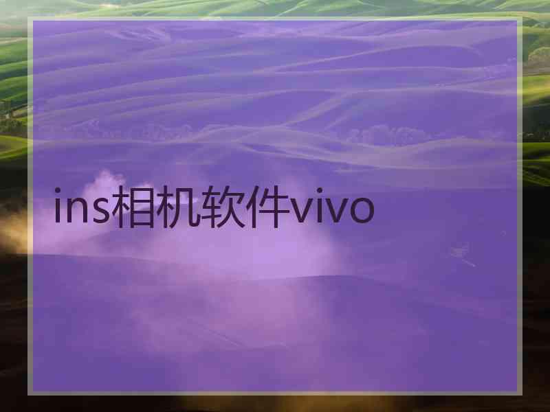 ins相机软件vivo